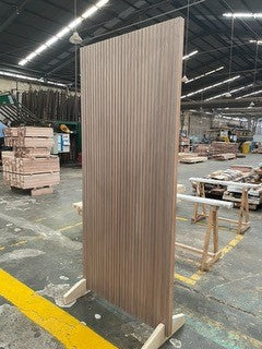 DaVinci - Exterior Modern White Oak Wood Entry Solid Front Door
