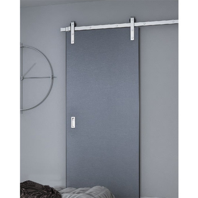 Modern Wood Series - Blue Fabric Barn Door