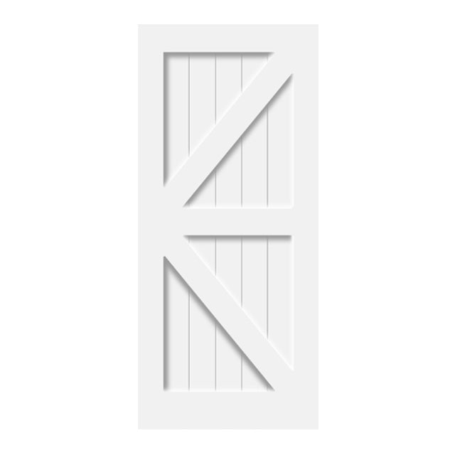 Classic Series - British Brace Painted Finish Barn Door