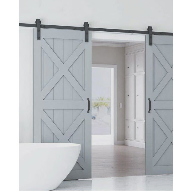 Classic Series - Double X Brace Painted Finish Barn Door