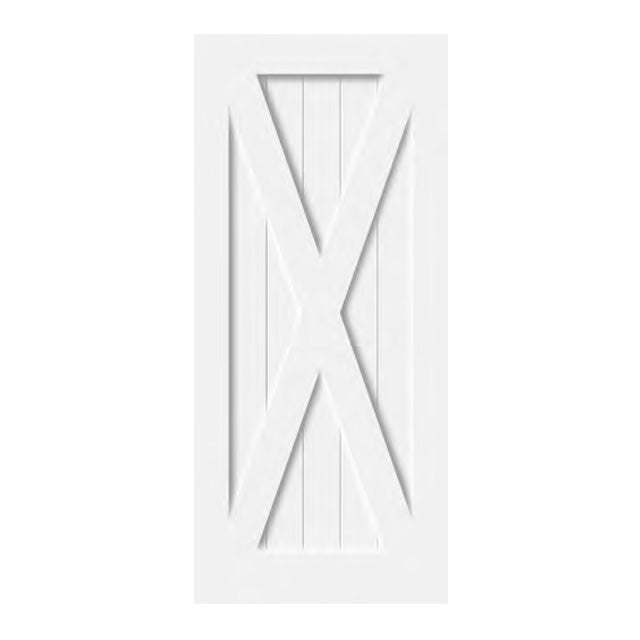 Classic Series - X Brace Painted Finish Barn Door