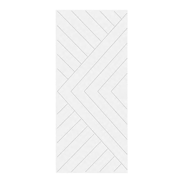 Custom Simplicity Series - Arctic Painted Finish Barn Door