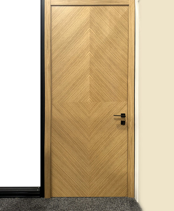 Diamond - Interior White Oak Solid Core Stain Grade Modern Door