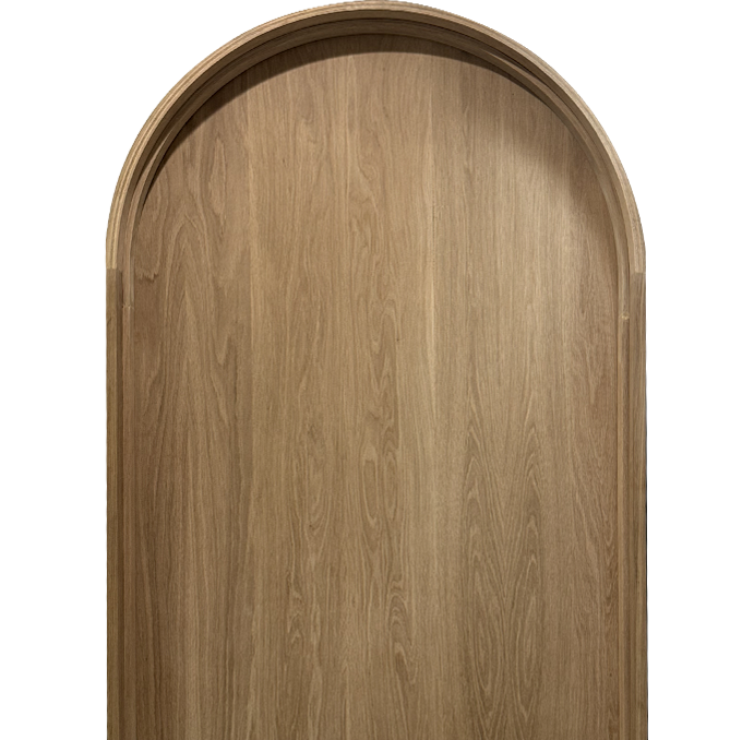 Espania - Interior Modern White Oak Wood Solid Full Arch Door