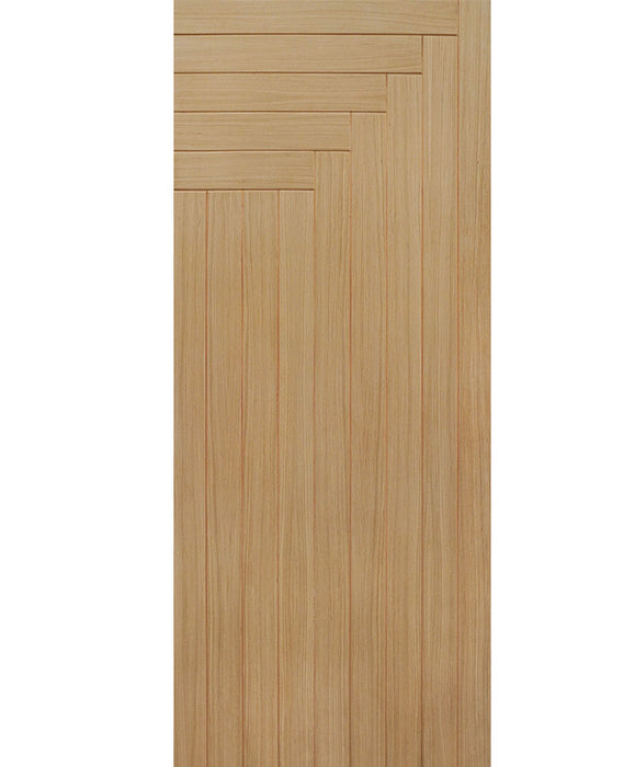 Evolve - Modern White Oak Wood Exterior Solid Door