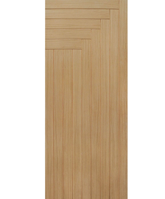 Evolve - Exterior Modern White Oak Wood Entry Solid Front Door