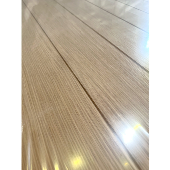 Largo - Modern White Oak Wood Interior Solid Door with Vertical Planks