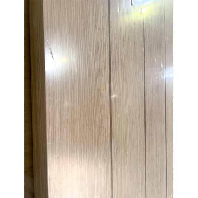 Largo - Modern White Oak Wood Interior Solid Door with Vertical Planks