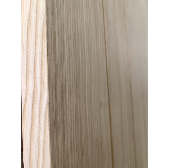 Largo - Modern White Oak Wood Interior Solid Door with Vertical Planks