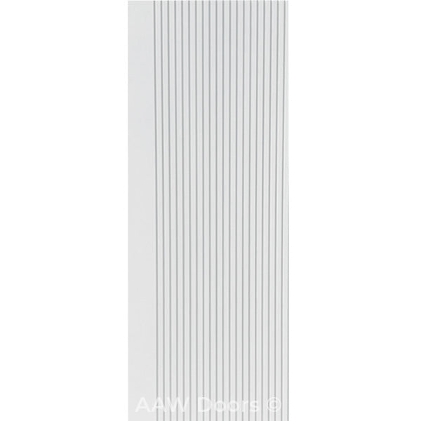 Firma – Interior Solid Core Primed White Door with Vertical Grooves