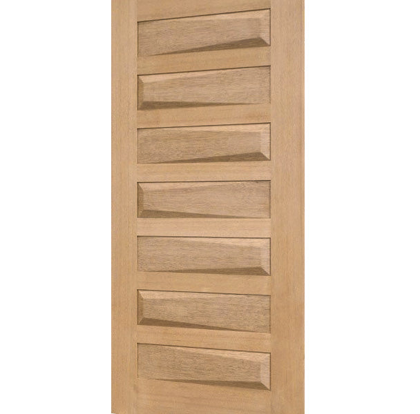 Matrix 3D Door - Exterior Modern Entry Mahogany Front Door