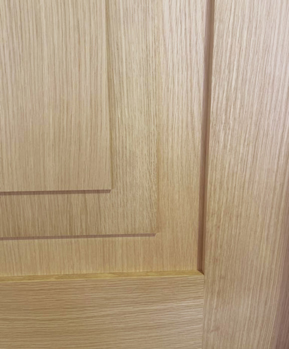 Mirage - Modern French Design Interior White Oak Raised 2-Step Panel Shaker Door