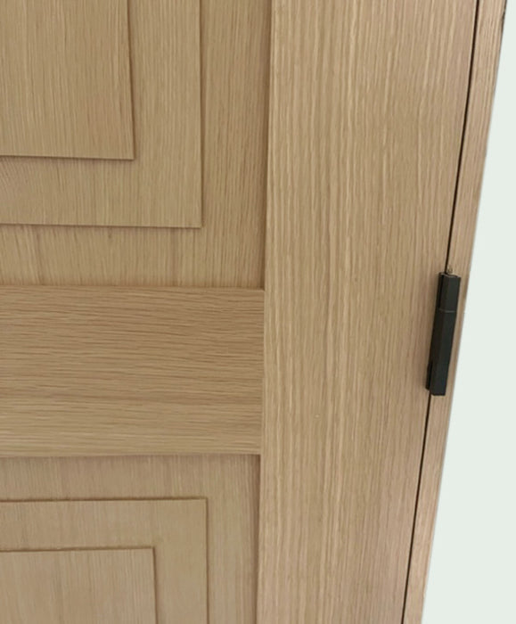 Mirage - Modern Interior White Oak Raised 2-Step Panel Shaker Door