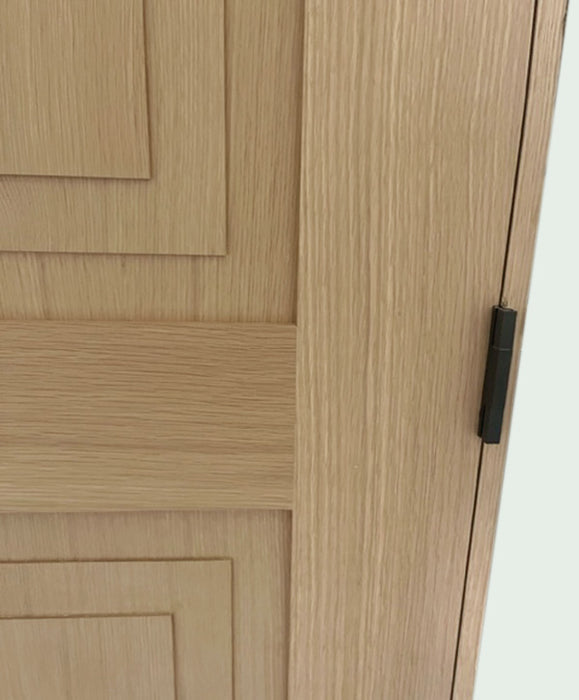 Mirage - Modern French Design Interior White Oak Raised 2-Step Panel Shaker Door