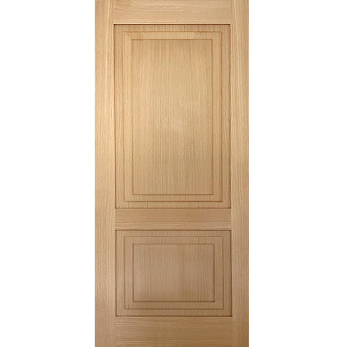 Mirage - Modern French Design Interior White Oak Raised 2-Step Panel Shaker Door