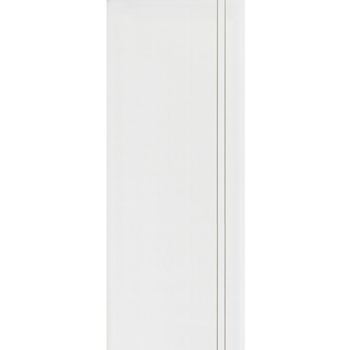 Noho - Interior Flush Primed Solid Core Door with Vertical Groove