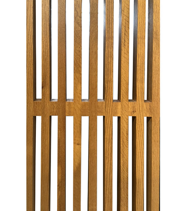 Partia – Modern Louver White Oak Interior Solid Door with Vertical Vented Slots