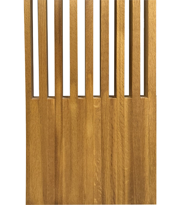 Partia – Modern Louver White Oak Interior Solid Door with Vertical Vented Slots