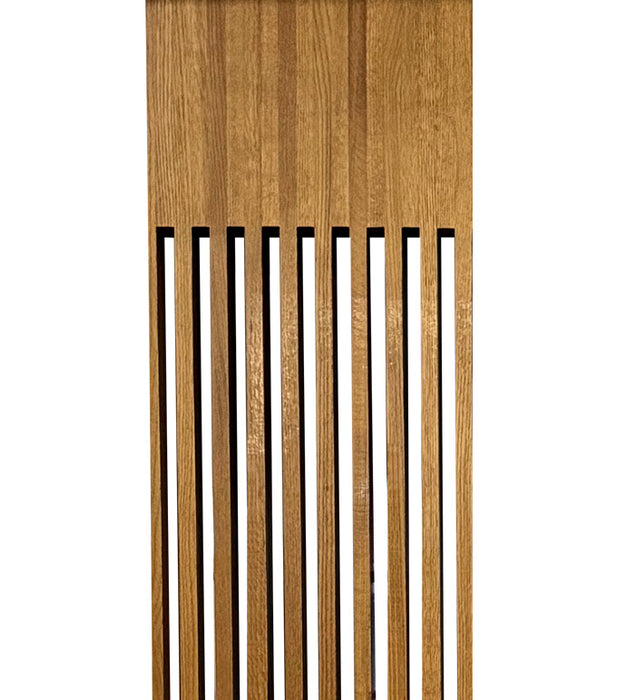 Partia – Modern Louver White Oak Interior Solid Door with Vertical Vented Slots