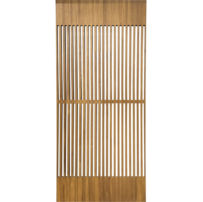 Partia – Modern Louver White Oak Interior Solid Door with Vertical Vented Slots