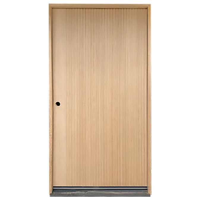 Pisa - Exterior Modern White Oak Wood Entry Solid Front Door