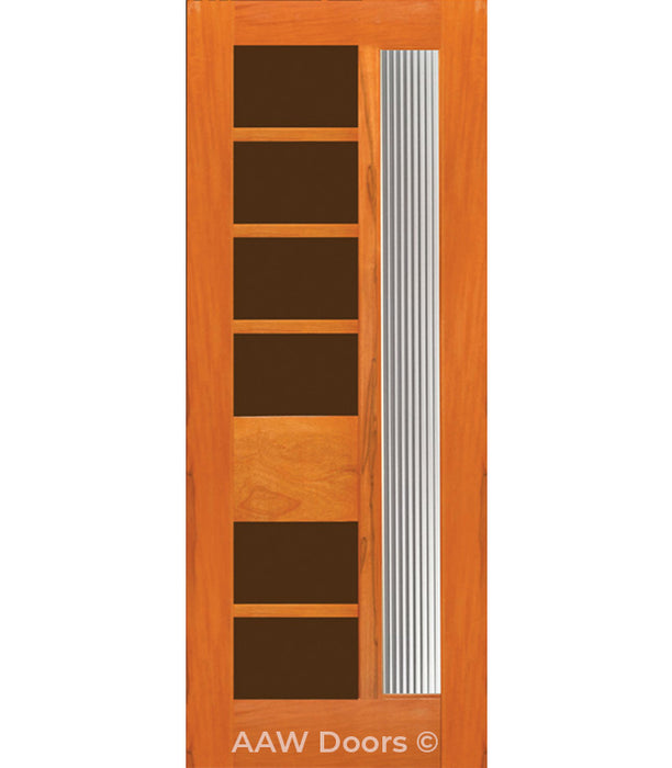 Retro 30 - Exterior Modern Mahogany Wood Entry Solid Front Door
