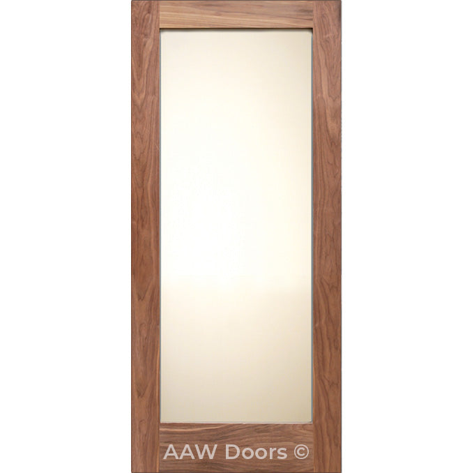 SH 14 - Interior Modern Walnut Solid Wood Door Shaker Style
