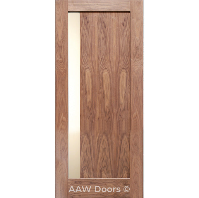 SH 15 - Interior Modern Walnut Solid Wood Door Shaker Style
