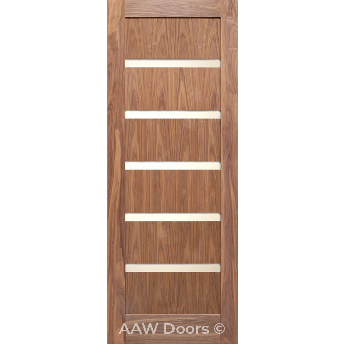 SH 16 - Interior Modern Walnut Solid Wood Door Shaker Style