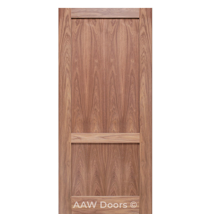 SH 17 Walnut Modern 2-Panel Shaker Interior Door