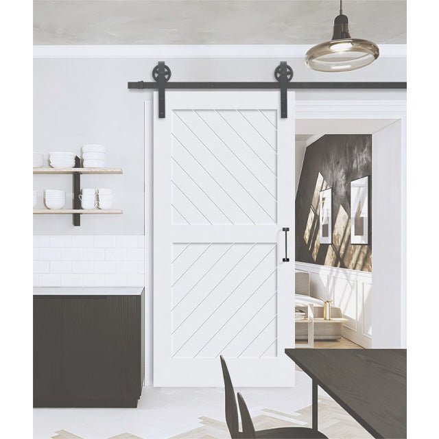Shaker Series - Groove Design Painted Finish Barn Door