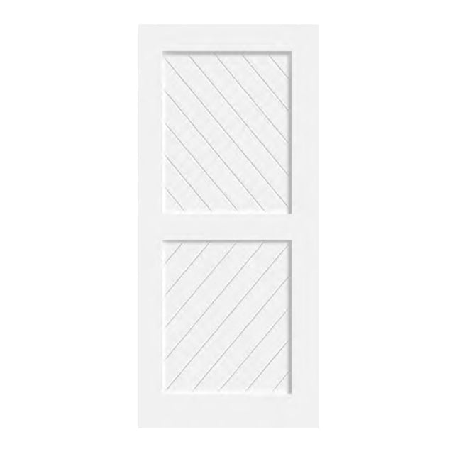 Shaker Series - Groove Design Painted Finish Barn Door