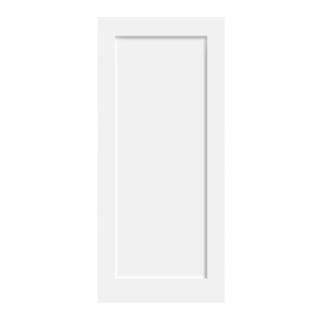 Shaker Series - One Panel Painted Finish Barn Door
