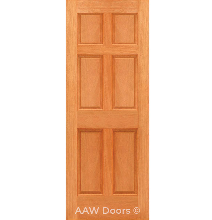 Six Panel Modern Classic Wood Door