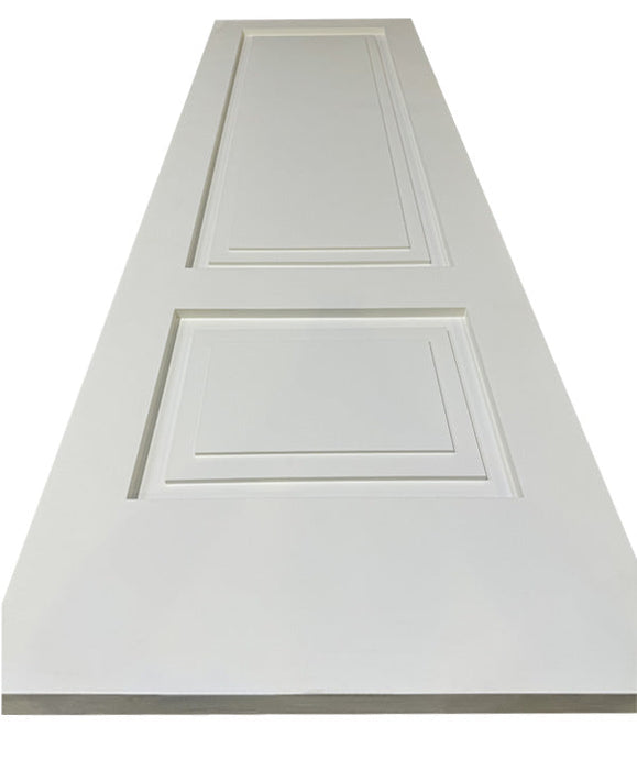 Paris - Modern French Design Interior Primed White Raised 2-Step Panel Door