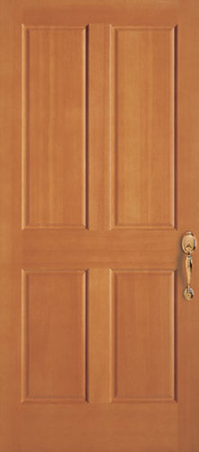 Exterior Classic 4-Panel Solid Wood Doors