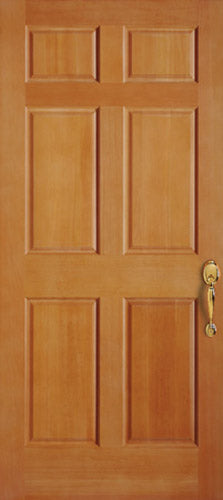 Exterior Classic 6-Panel Solid Wood Doors