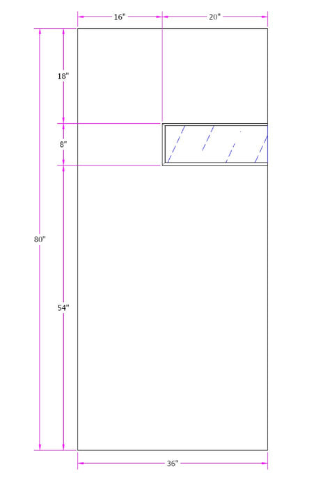 Clear Edge - Exterior Modern Mid Century Solid Unfinished Doug Fir Wood Door