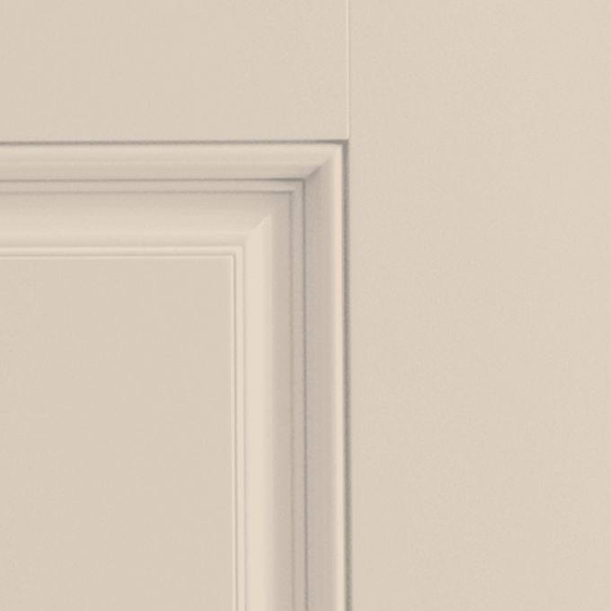 Belleville Smooth Fiberglass Cheyenne Style Cottage 2 Panel Arch Top Grooved Classic Door
