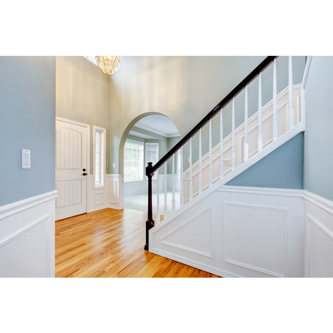 Belleville Smooth Fiberglass Cheyenne Style Cottage 2 Panel Arch Top Grooved Classic Door