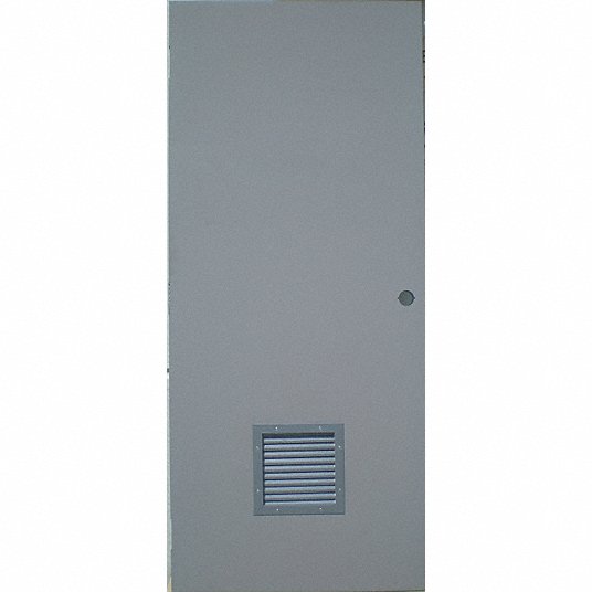 Commercial 18-Gauge Flush Hollow Bottom Louver Vent Steel Metal Fire Rated Door