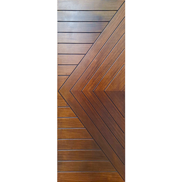 Excellence - Exterior Modern Mahogany Wood Entry Solid Front Door