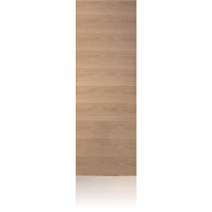 Horizon - Interior Modern White Oak Solid Wood Door (Horizontal Wood Grain)