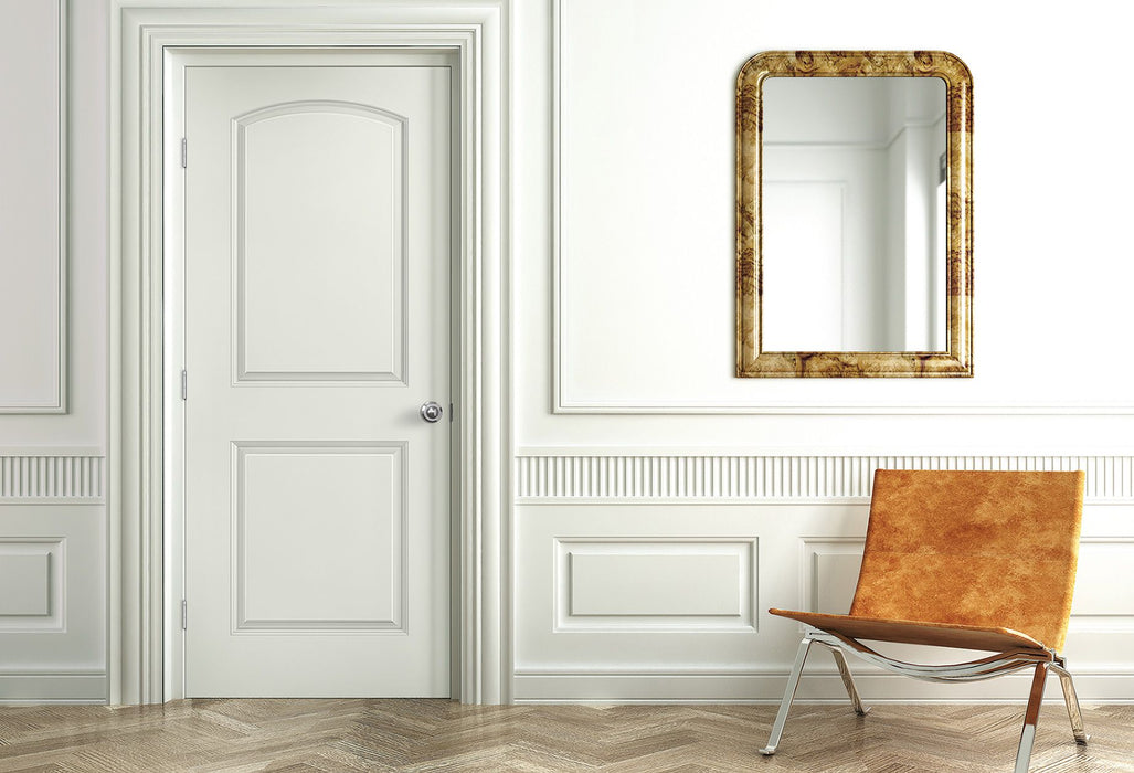 Interior Classic 2-Panel Arch Top Primed Door