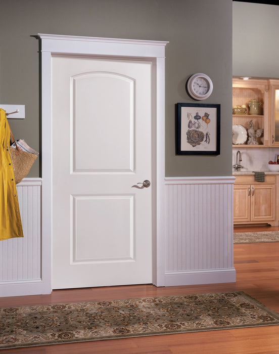 Interior Classic 2-Panel Arch Top Primed Door