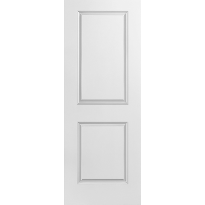 Interior Classic 2-Panel Square Top Primed Door