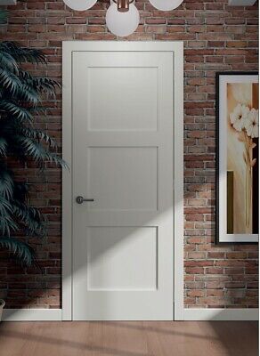 Interior Flat 3-Panel Shaker Primed Door