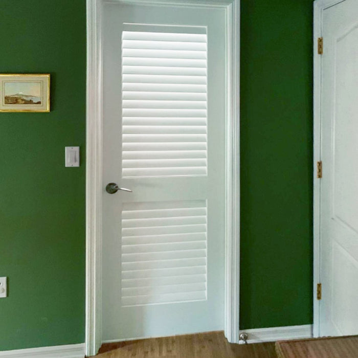 Interior Louver Panel Primed White Door