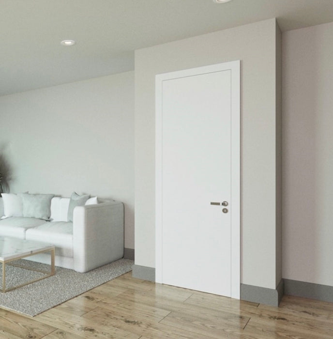 Interior Solid Core Flush Primed White Door