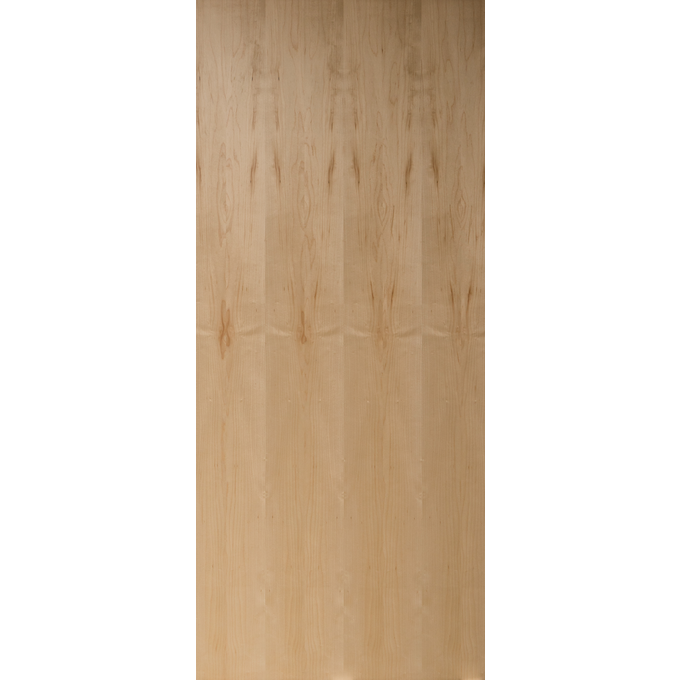 Flush Unfinished Plain Sliced White Maple Commercial Fire Rated Door
